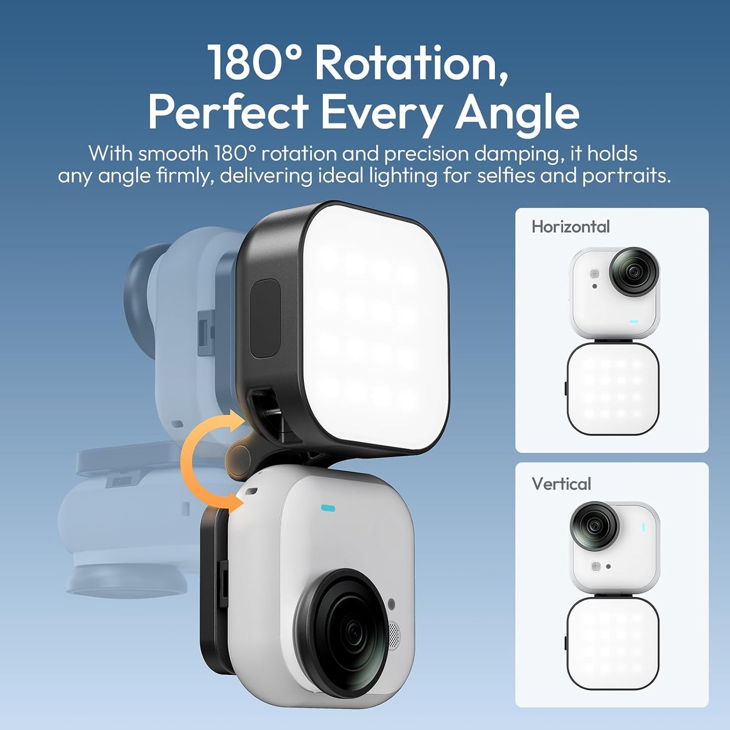 Luz LED magnética para Insta360 GO Ultra 5600K recargable