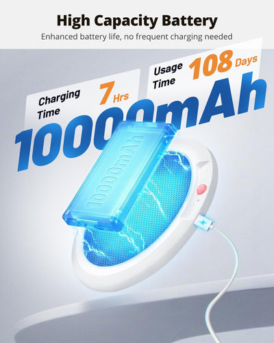 Lámpara techo recargable 10000mAh control remoto 3 temperaturas