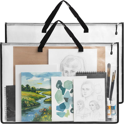 2 Pzas Bolsa Almacenamiento Arte 24x36pulg Con Cremallera