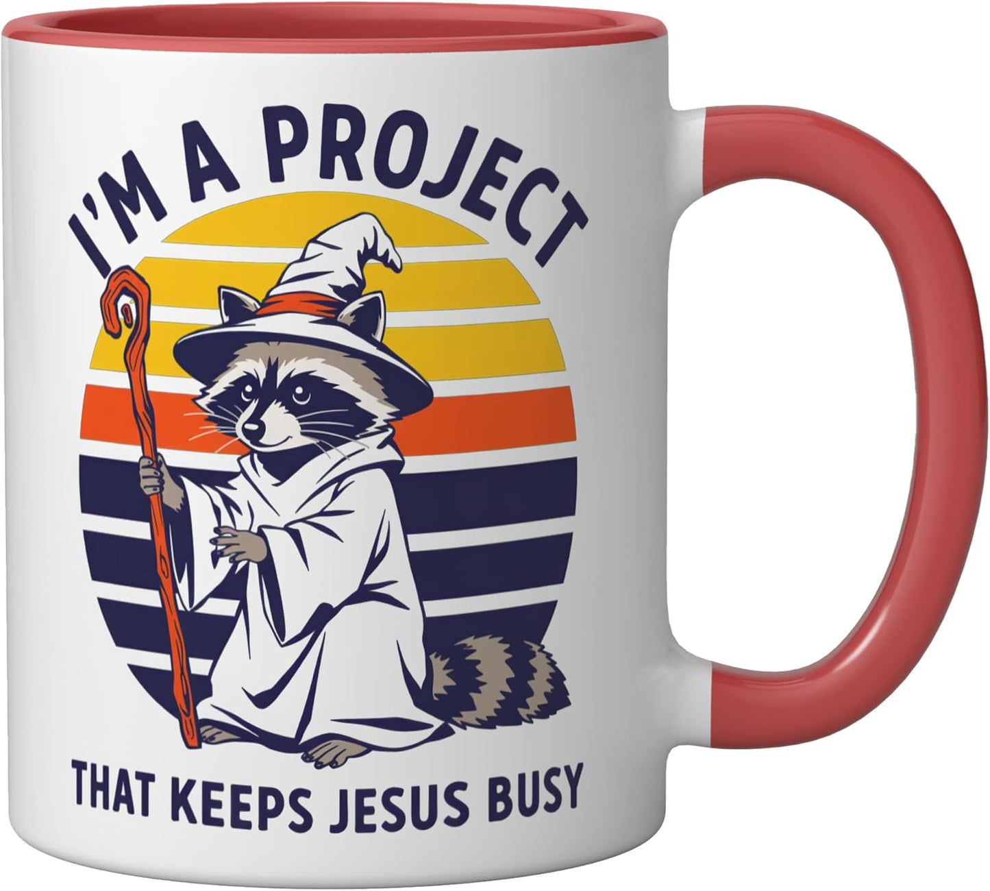 Taza Cerámica Ratoncito Rojo/Blanco