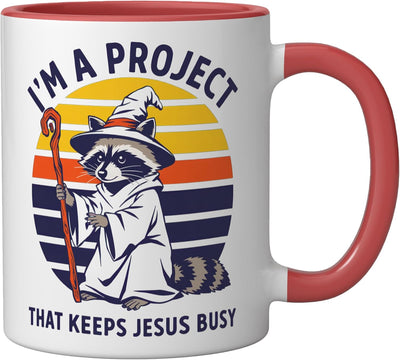 Taza Cerámica Ratoncito Rojo/Blanco