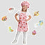 Delantal y sombrero de chef ajustable con bolsillo para cocinar y manualidades