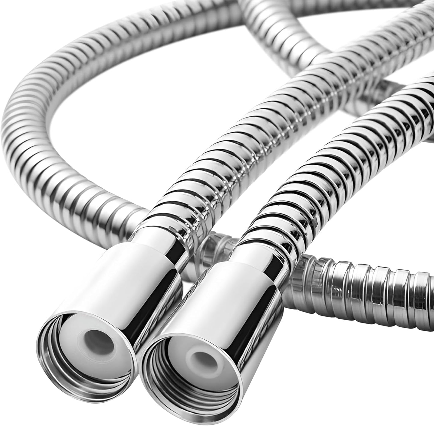 Cabezal ducha acero inox 304 manguera flexible antitorcedura