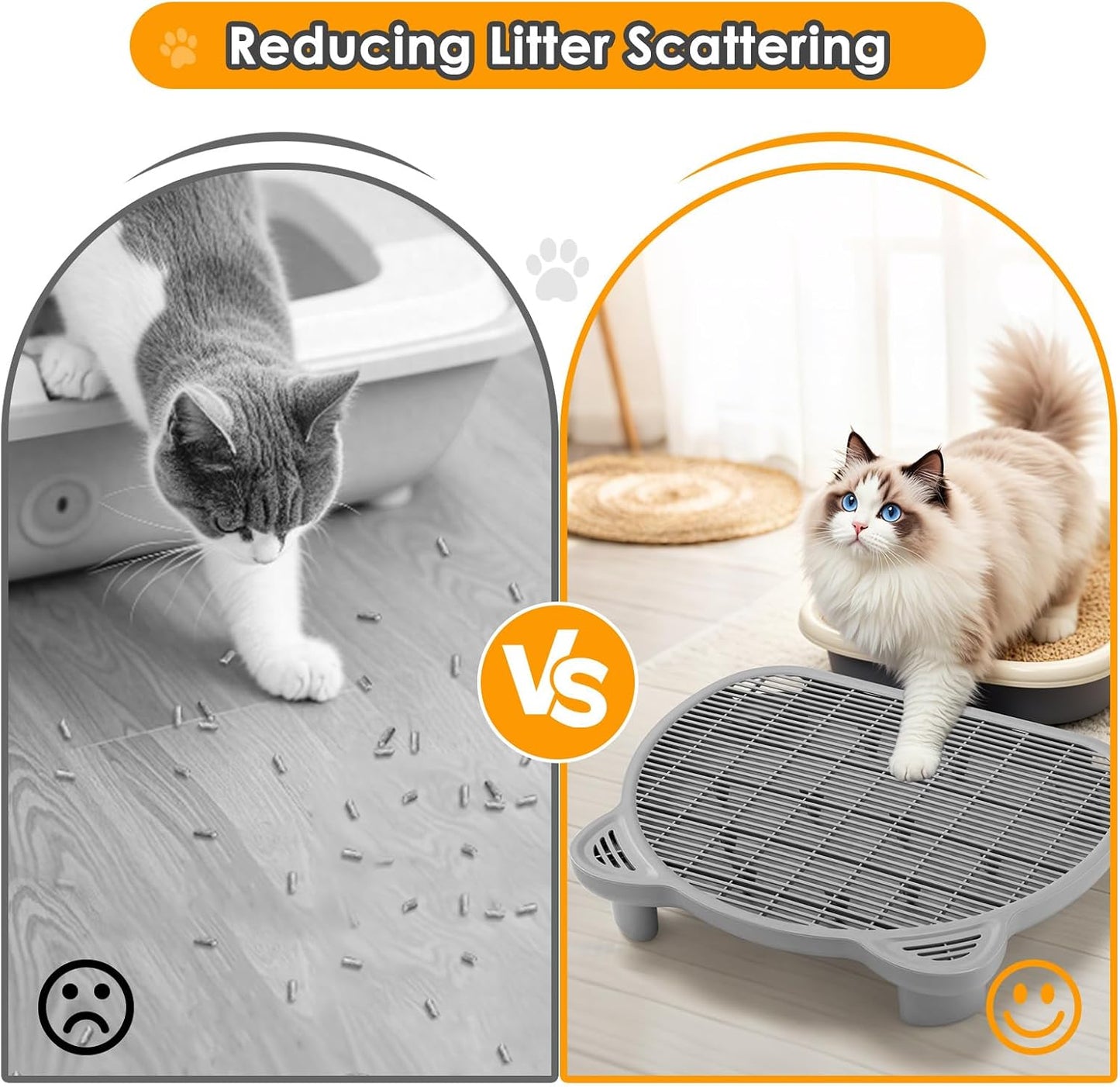 Escalón trampa arena caja gatos geriátricos