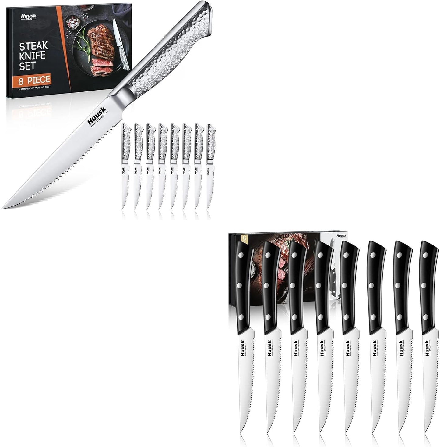 Set 8 Cuchillos de Carne con Diente