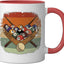 Juego de billar palos para mesa de billar cerámica taza rojo blanco