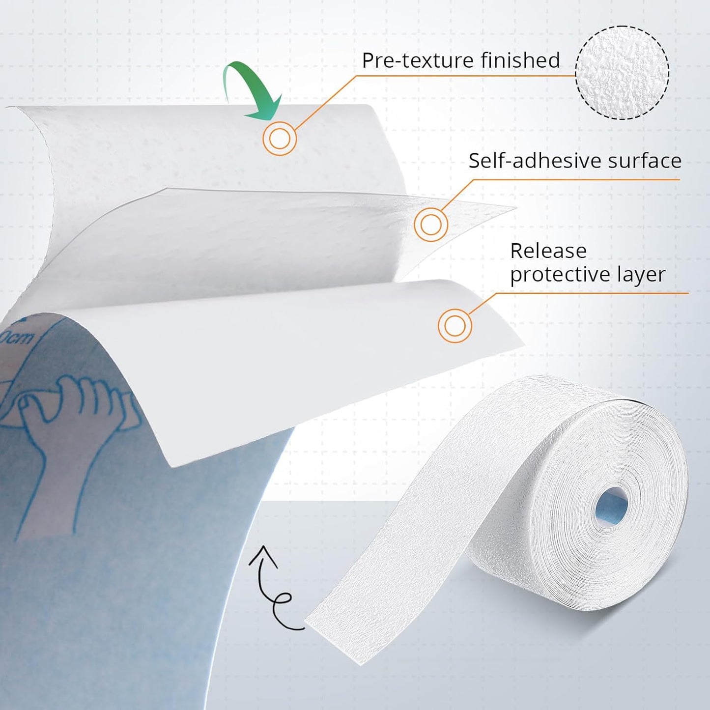 Paquete 2 Cintas Autoadhesivas para Grietas Paredes 1.5pulg x32pies