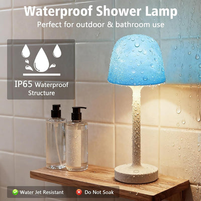 Lámpara ducha impermeable spa 16 colores control táctil