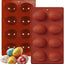 Moldes de silicona con forma de huevo de Pascua 8 cavidades para hornear
