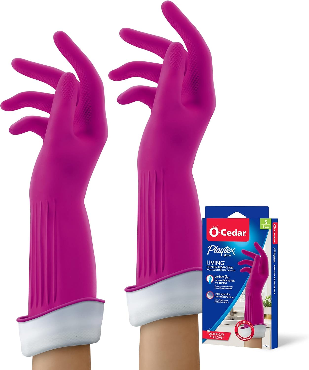 Guantes goma reutilizables para hogar pequeños 2 pares