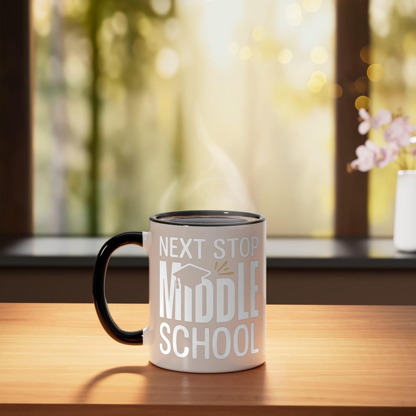 Taza cerámica para clase de verano graduación secundaria Next Stop