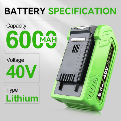 Batería 40V iones litio comp Greenworks 29462