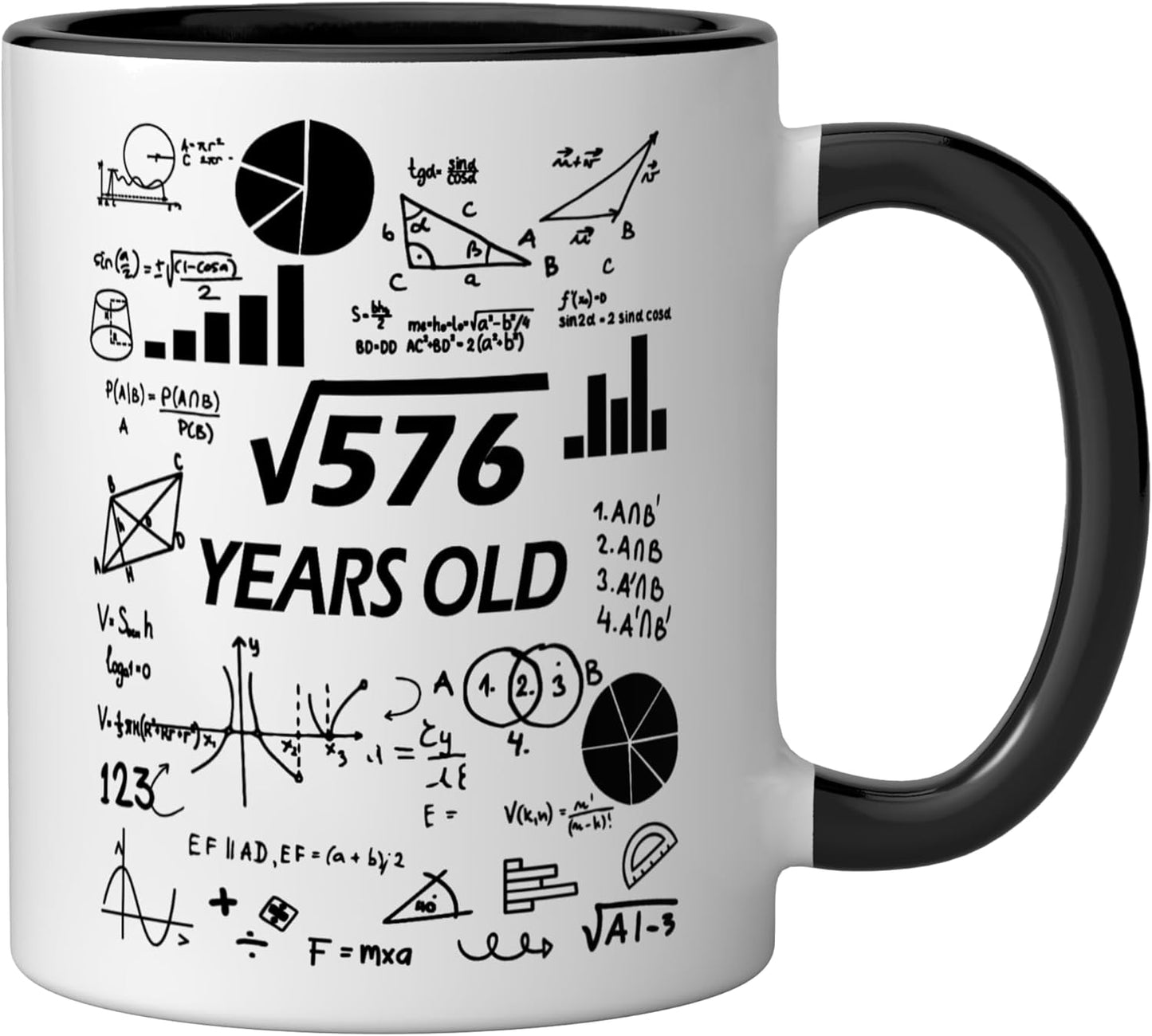 Taza Cerámica Negro/Blanco