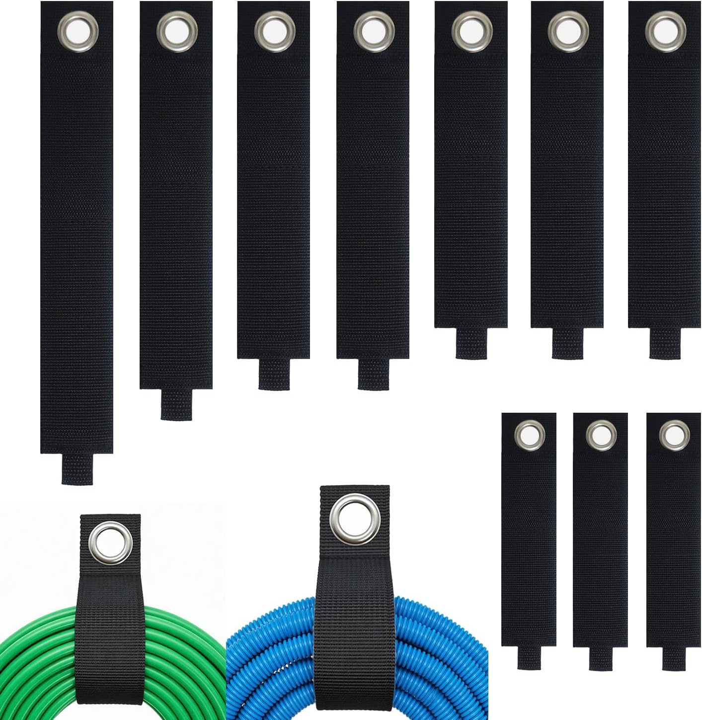 Pack 10 Correas Almacenamiento Alta Resistencia Taller Garaje