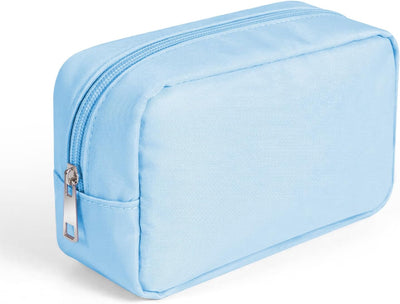 Bolsa de maquillaje nailon con cremallera para mujer