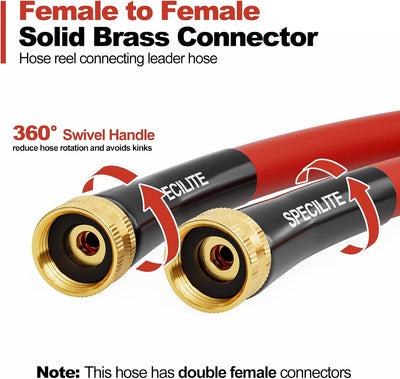 Manguera Líder 3/4pulg hembra a hembra 3ft -50-190F rojo