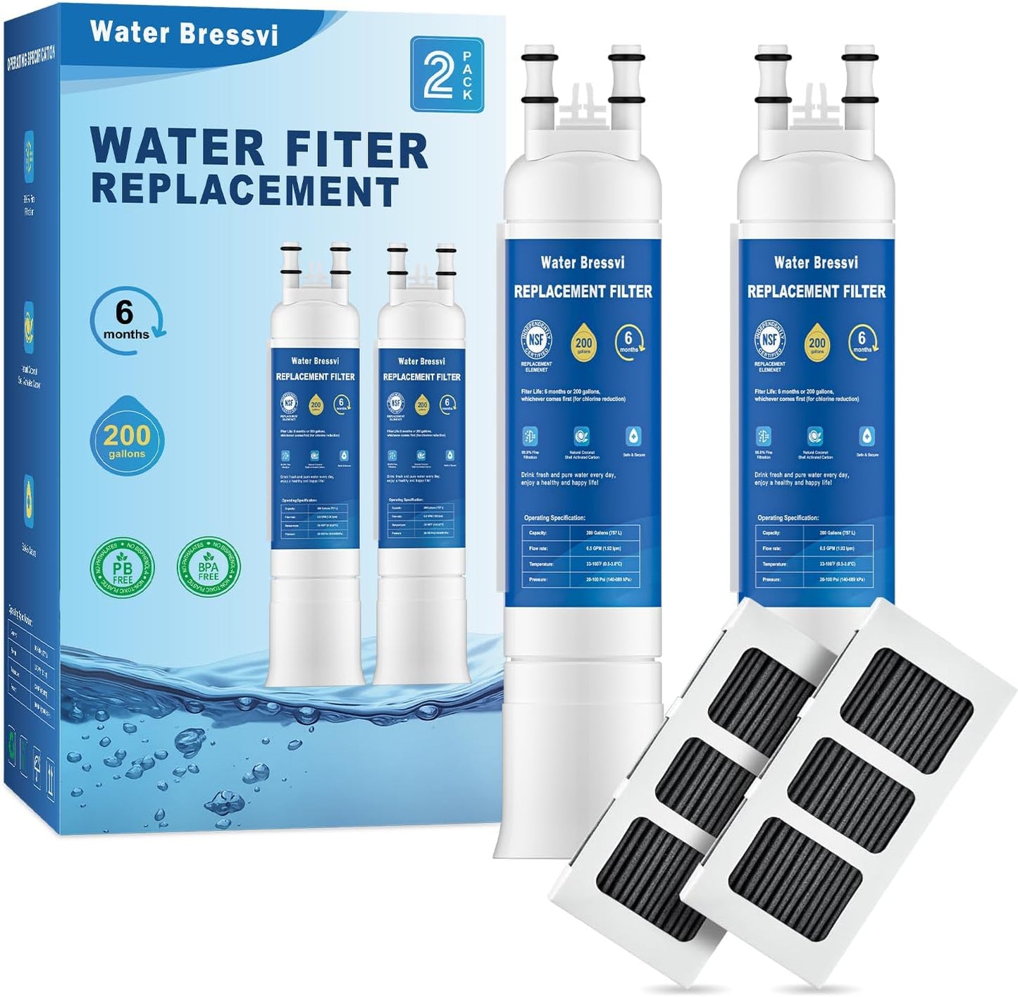 Filtro agua aire repuesto para Frigidaire Electrolux PurePour
