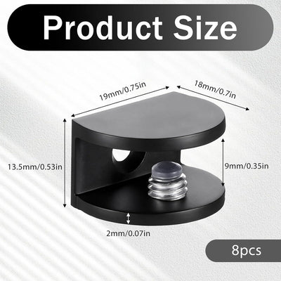 Soportes vidrio sin marco aluminio para pared 0.197-0.315pulg