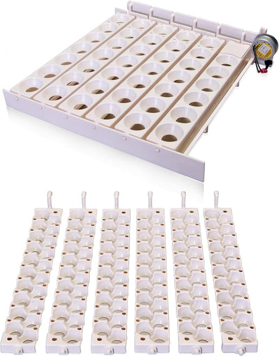 Volteador automático huevos 6300W rieles codorniz