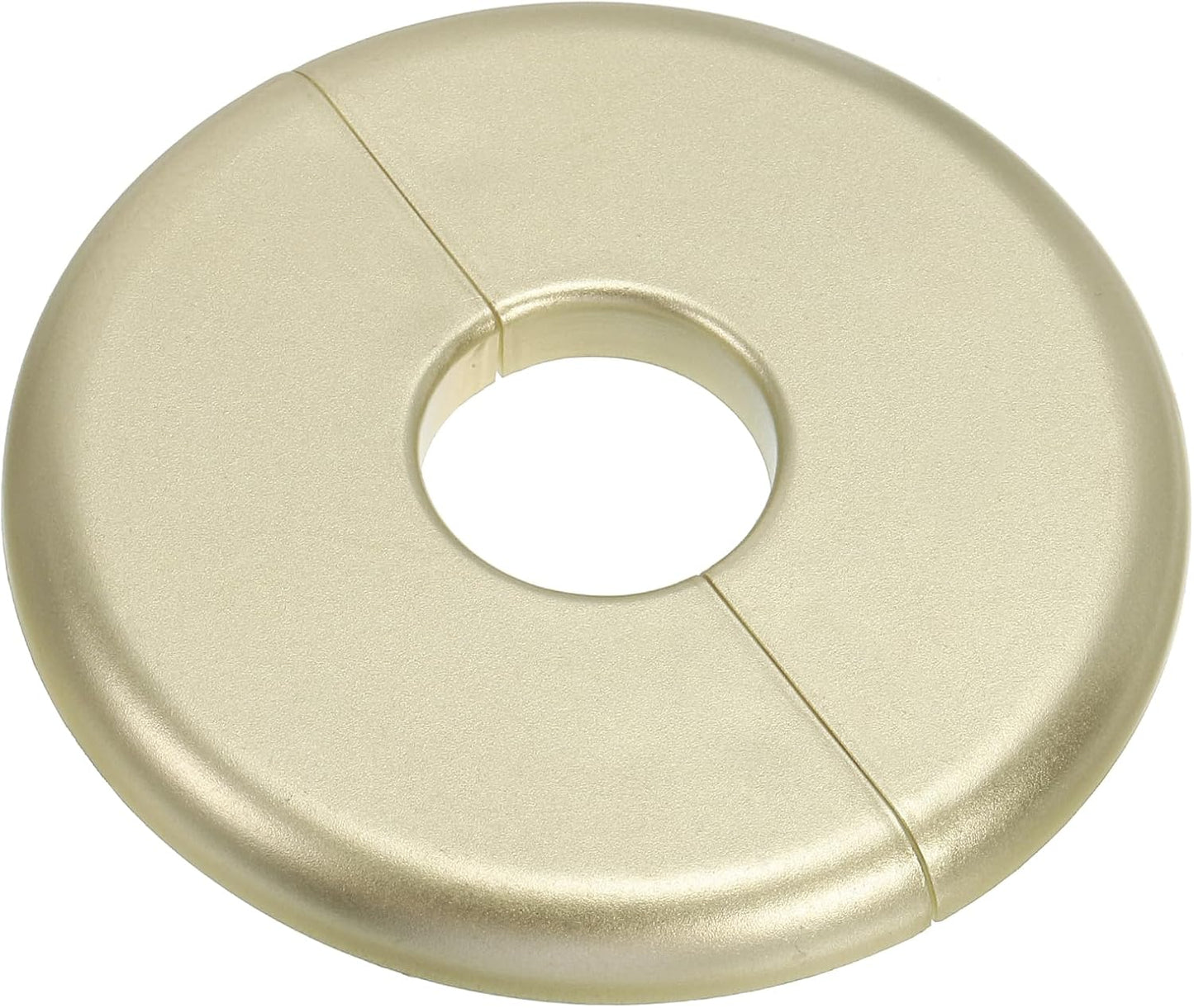 Brida dividida autoadhesiva ABS para tubería 0.925pulg color dorado