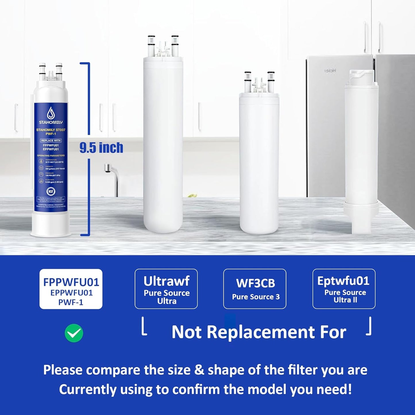 Filtro agua PurePour PWF-1 y PureAir AF-2 Frigidaire