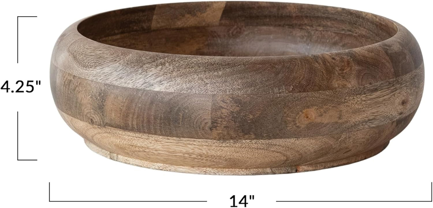 Cuenco Redondo Madera Mango Natural