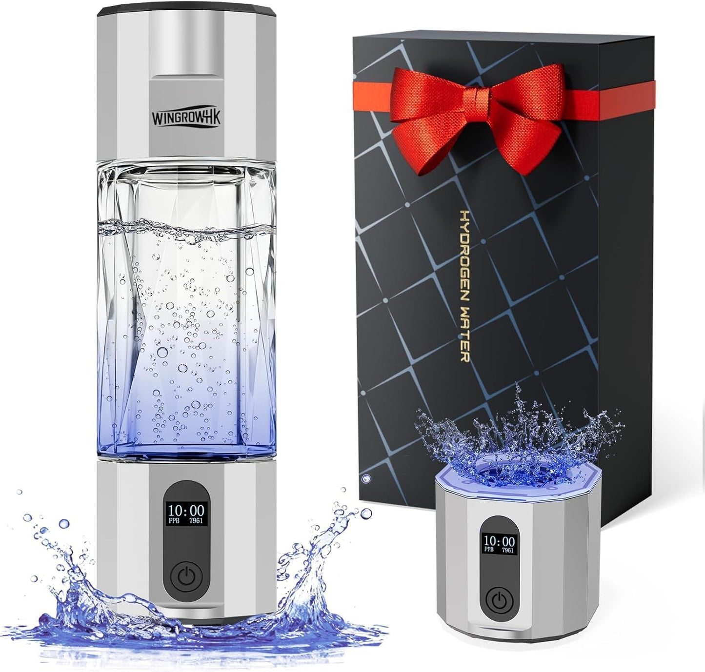 Generador agua hidrógeno 8000PPB 7oz tecnologia SPE y PEM