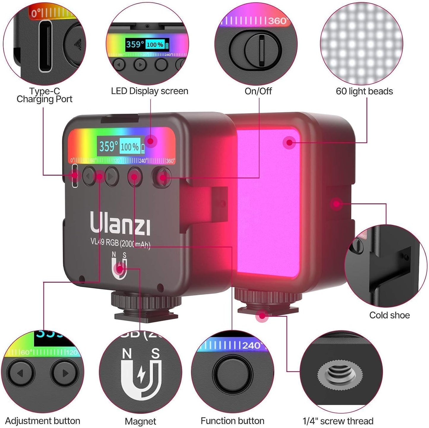 Luces RGB impermeables LITE VL49