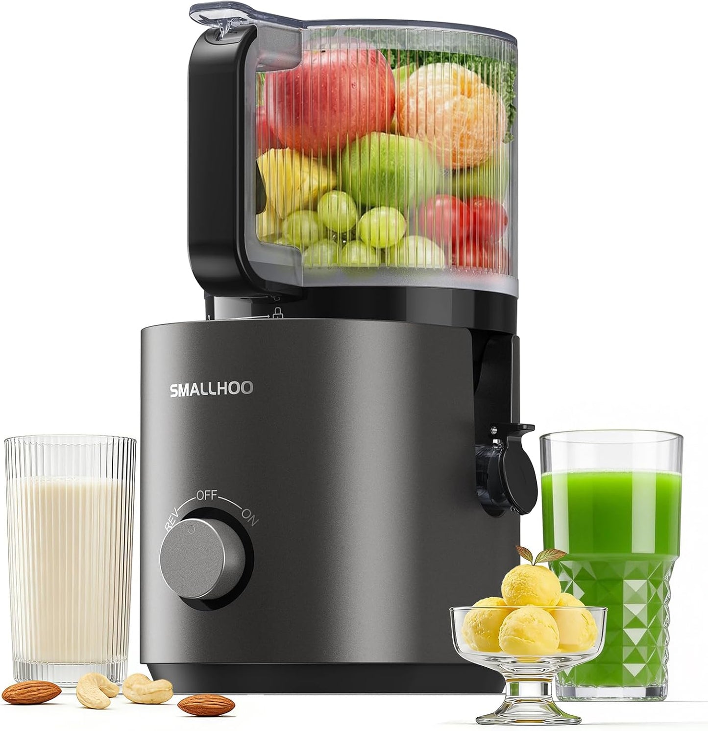 Exprimidor 3en1 7pulg canal grande 120oz para frutas y verduras
