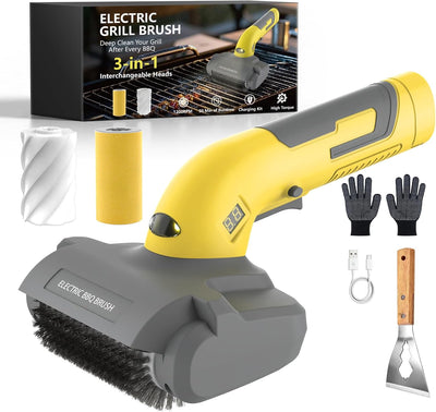 Cepillo eléctrico parrilla LED 3en1 recargable inalámbrica