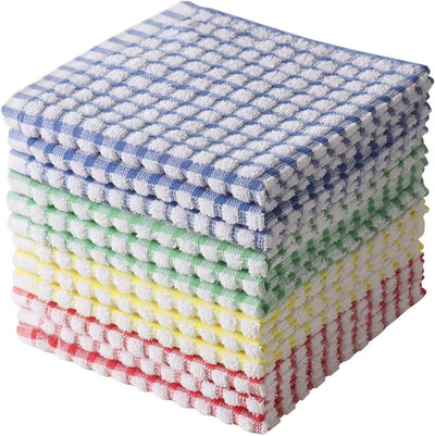Set 12 paños cocina algodón absorbente uso doméstico