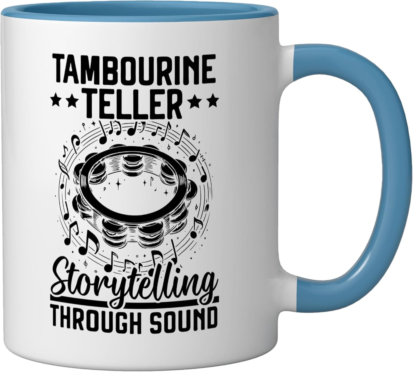 Taza Cerámica para Tamborilista Azul/Blanco