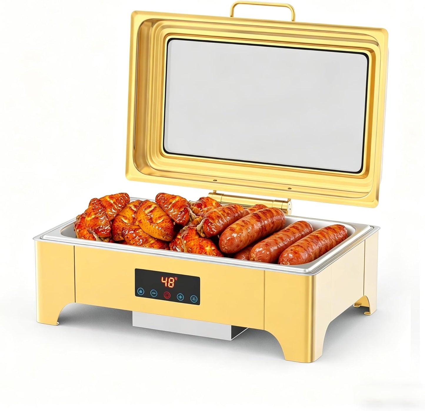 Charola Gastronómica 9qt Pantalla Táctil Oro