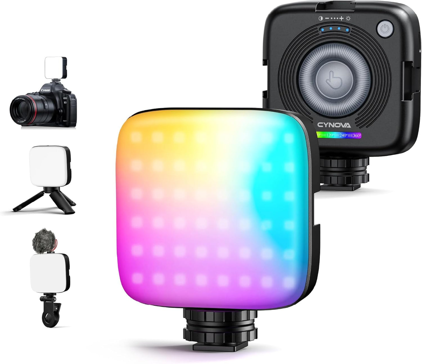 Luz magnética RGB LED 126 LED para vlogging y transmisión