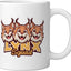 Taza cerámica para amantes del lynx, blanca
