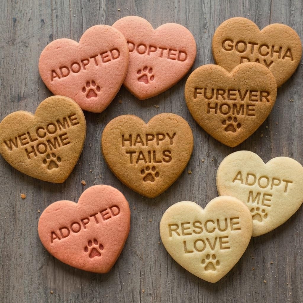Set 10 Cortadores Corazón para Galletas Rescate Perros