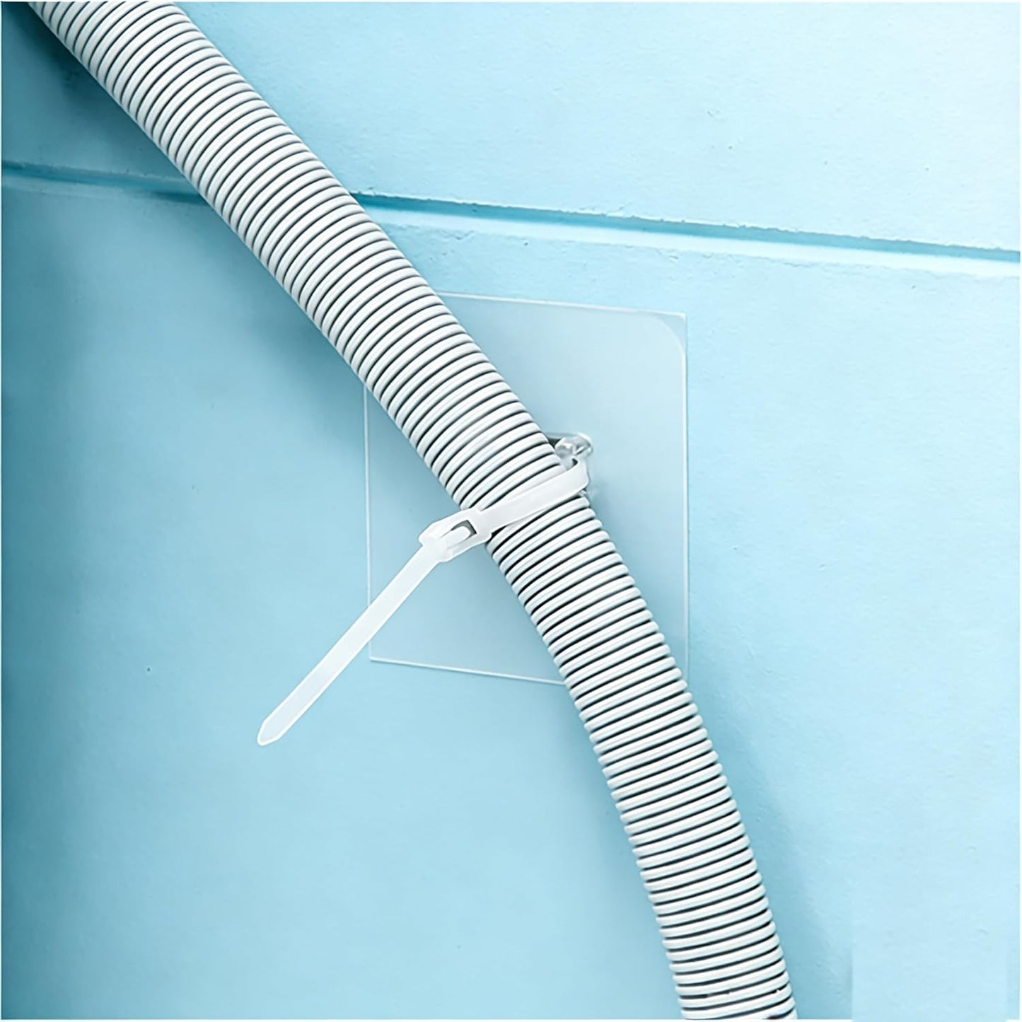 Soporte abrazadera universal para mangueras de lavadora