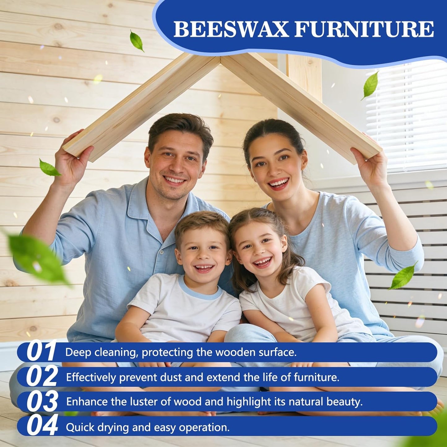2 Pzas Cera Abeja Multiusos Protector Muebles