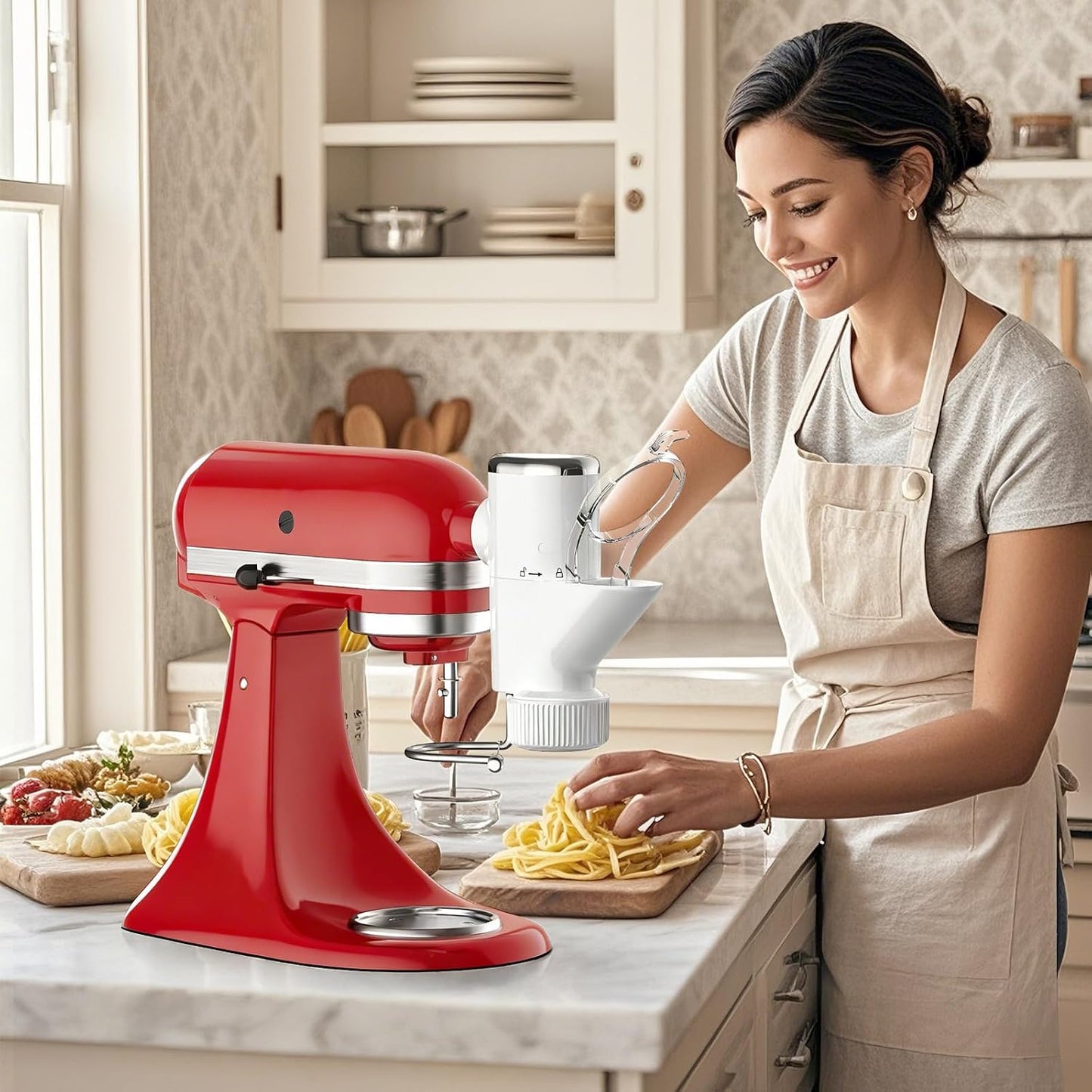 Accesorio prensa pasta KitchenAid 7 platos intercambiables