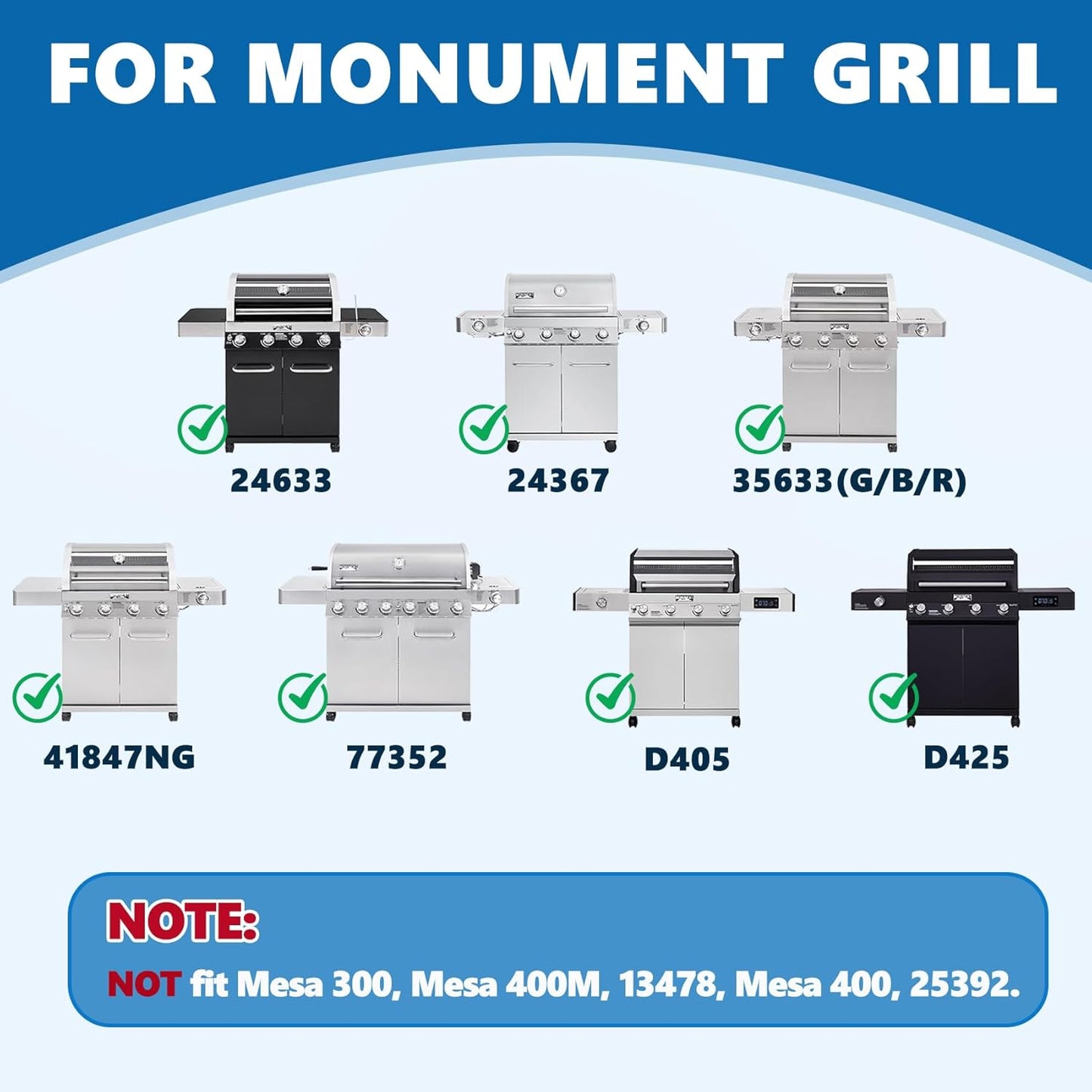 Placas parrilla hierro fundido para parrilla monument grill