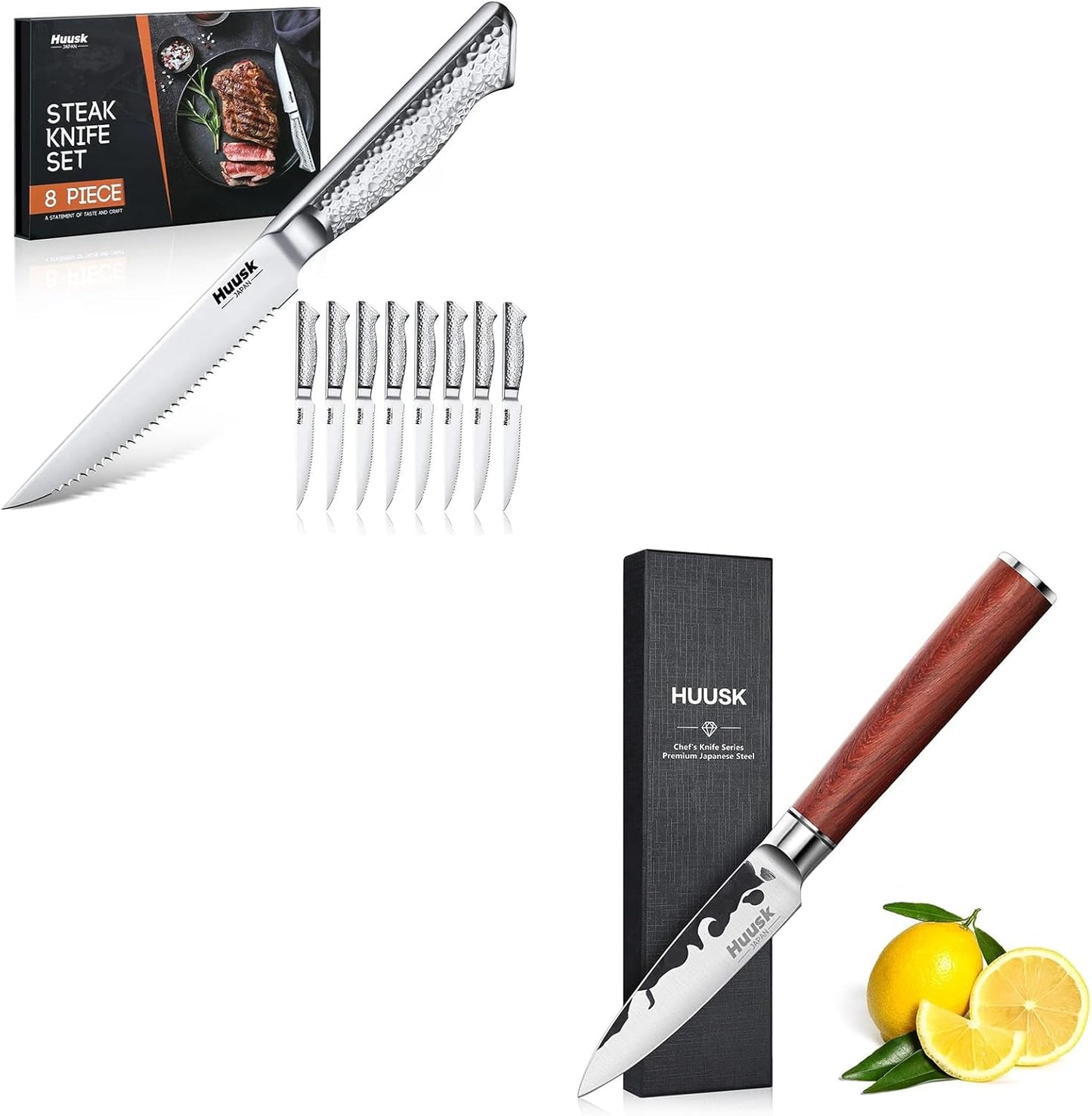 Set 8 Cuchillos Japoneses para Carne y Pelar 3.5pulg
