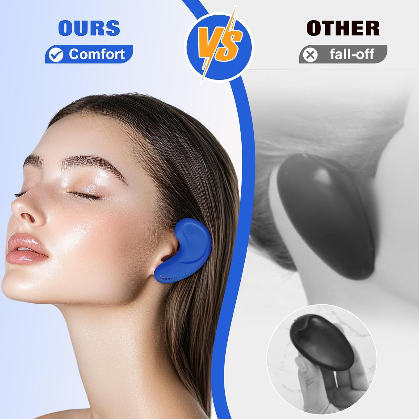 Protectores oídos silicona resistente calor peluquería