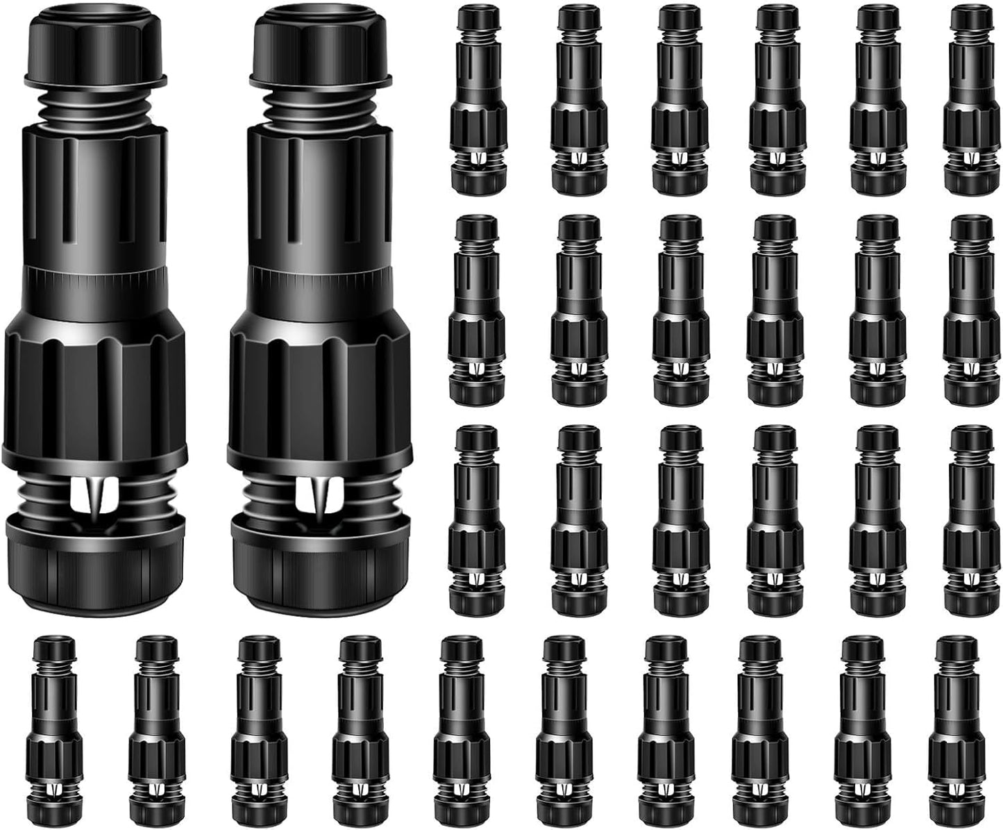 30 Conectores Cable Bajo Voltaje 12-20 Fastlock Exterior