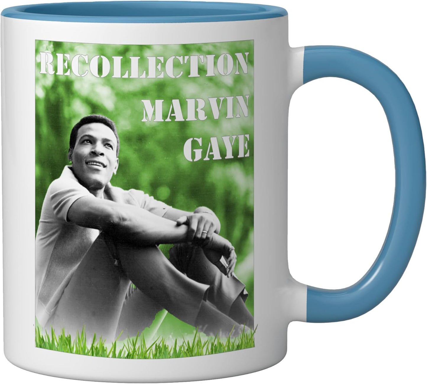 Taza Cerámica Azul/Blanco