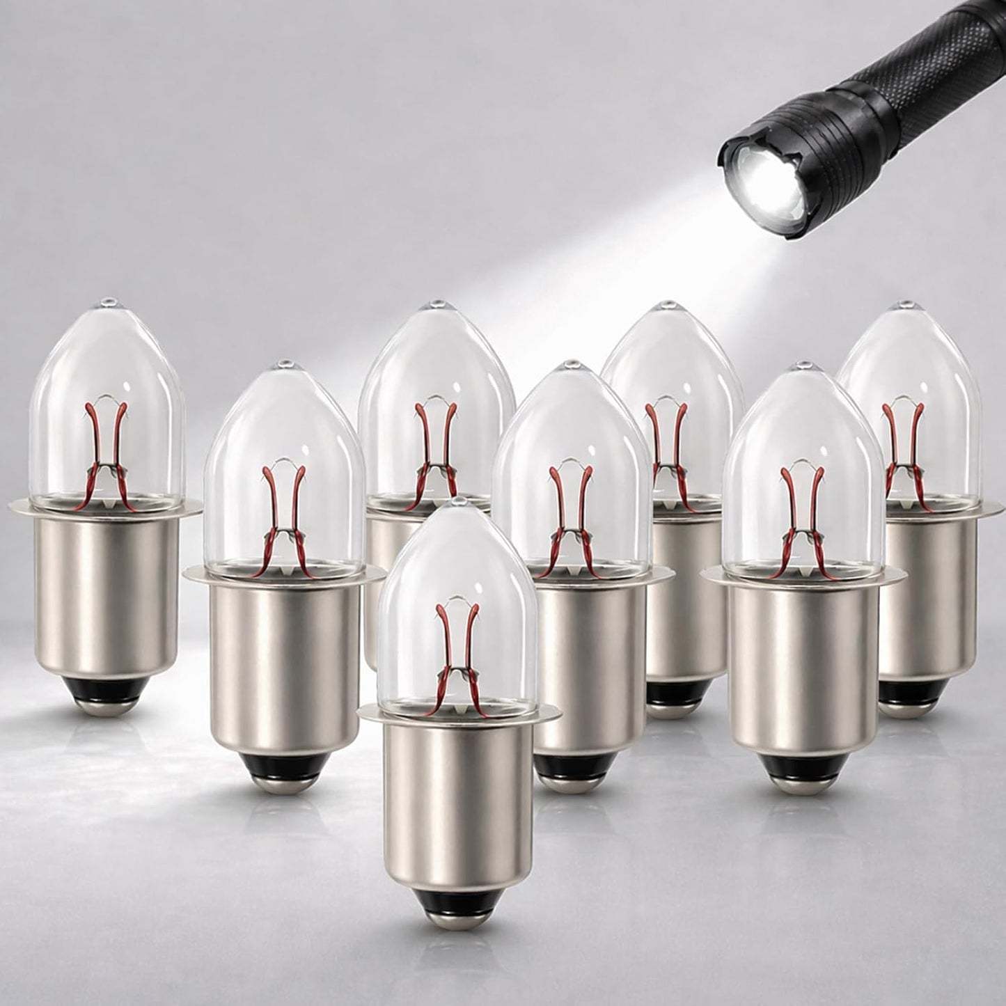 Base bombilla linterna 2.4V P13.5S comp 2D pack 8