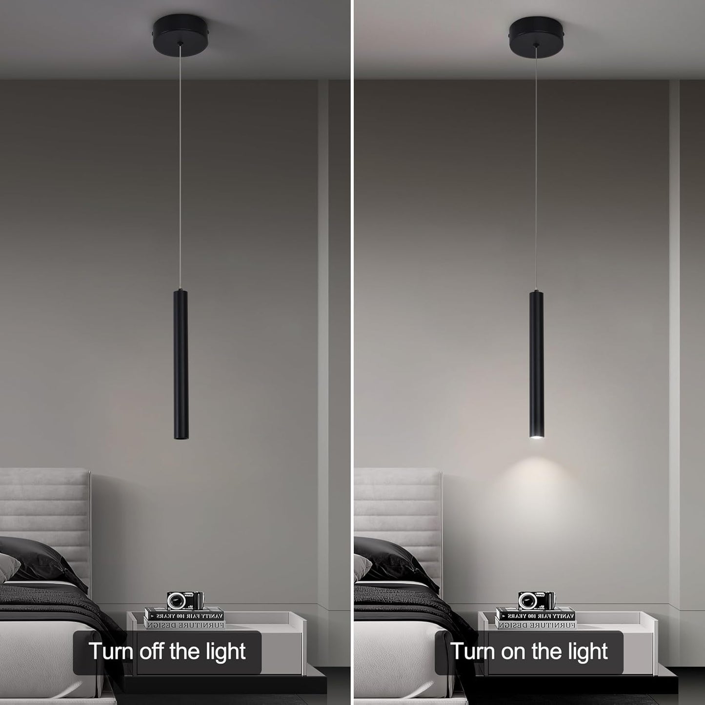 Lámpara colgante mini 3 luces LED para cocina isla comedor