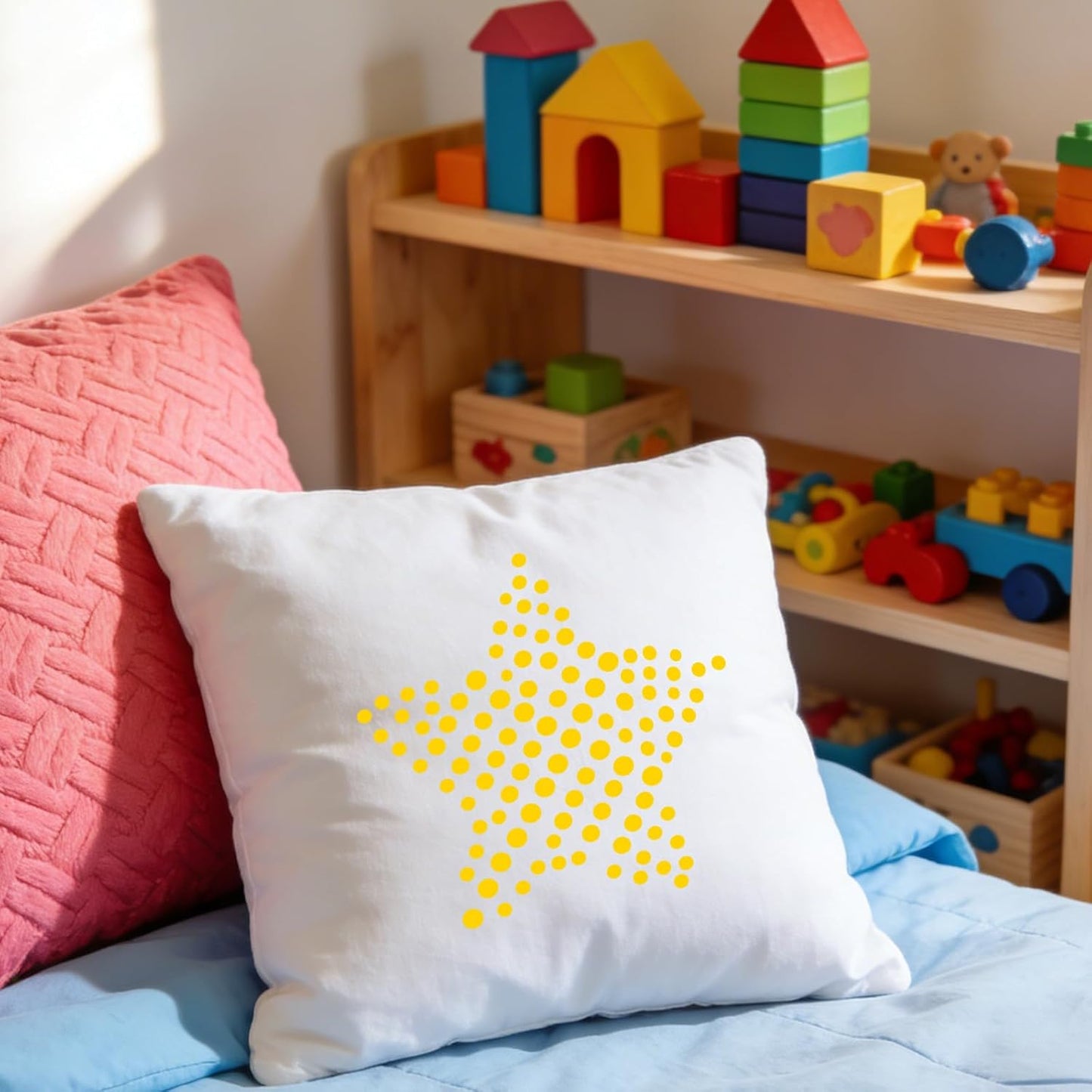 16 Plantillas Estrellas Parpadeantes Reutilizables Pared Madera