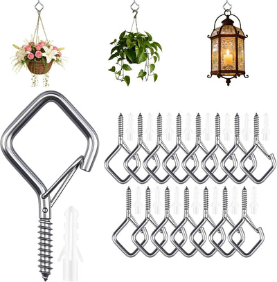 Ganchos acero inox para colgar luces interiores