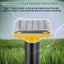 Repelente topos solar ultrasónico jardín