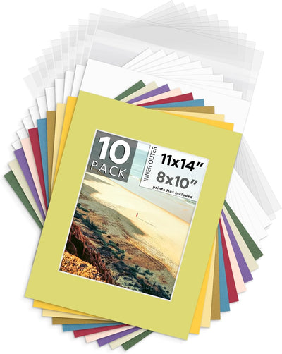 Tablero 11x14 pack 10 sin ácidos 4 capas núcleo blanco